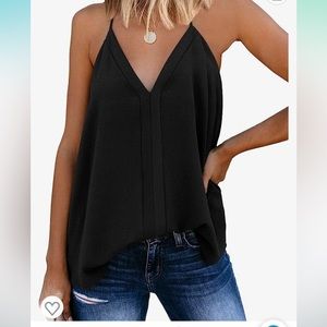 Black V-Neck Tank